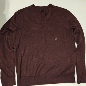 Express Men's dark burgundy sweater NWOT